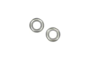 Traxxas 2.2/3.0" Off Road Tyres on Satin Chrome/Red Rims - Glued Wheels 2Pcs