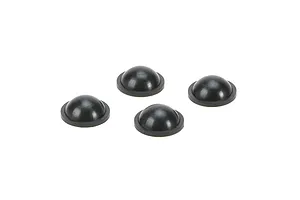 Traxxas 2.2/3.0" Off Road Tyres on Satin Chrome/Red Rims - Glued Wheels 2Pcs