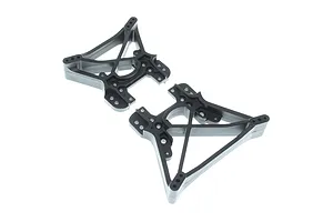 Traxxas 2.2/3.0" Off Road Tyres on Satin Chrome/Red Rims - Glued Wheels 2Pcs