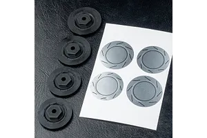 Axial 1.9 Black Rhino Primm Wheels, 12mm Hex, Black, 2pcs