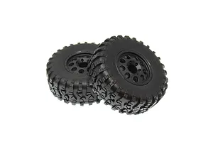 Axial 1.9 Black Rhino Primm Wheels, 12mm Hex, Black, 2pcs