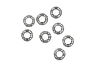 Traxxas 2.2/3.0" Off Road Tyres on Satin Chrome/Red Rims - Glued Wheels 2Pcs