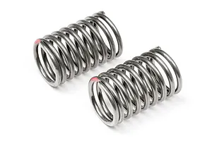 Traxxas 2.2/3.0" Off Road Tyres on Satin Chrome/Red Rims - Glued Wheels 2Pcs