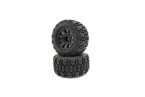 Axial 1.9 Black Rhino Primm Wheels, 12mm Hex, Black, 2pcs