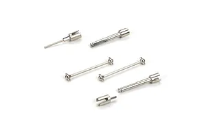 Traxxas 2.2/3.0" Off Road Tyres on Satin Chrome/Red Rims - Glued Wheels 2Pcs