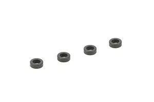 Traxxas 2.2/3.0" Off Road Tyres on Satin Chrome/Red Rims - Glued Wheels 2Pcs