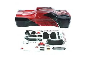GORGON Painted Decaled Trimmed Body Set Pink/Black