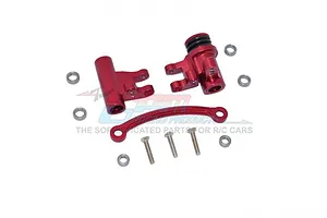 Traxxas 2.2/3.0" Off Road Tyres on Satin Chrome/Red Rims - Glued Wheels 2Pcs