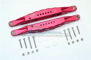 Traxxas 2.2/3.0" Off Road Tyres on Satin Chrome/Red Rims - Glued Wheels 2Pcs