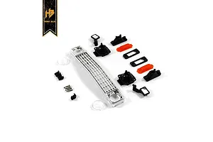 Traxxas 2.2/3.0" Off Road Tyres on Satin Chrome/Red Rims - Glued Wheels 2Pcs