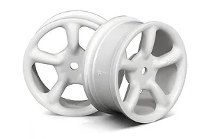 Traxxas 2.2/3.0" Off Road Tyres on Satin Chrome/Red Rims - Glued Wheels 2Pcs