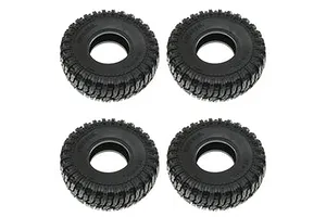 Traxxas 2.2/3.0" Off Road Tyres on Satin Chrome/Red Rims - Glued Wheels 2Pcs