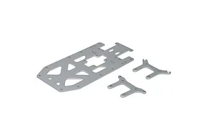 Traxxas 2.2/3.0" Off Road Tyres on Satin Chrome/Red Rims - Glued Wheels 2Pcs