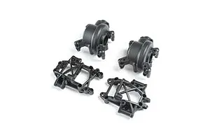 Camber links, front (TUBES charcoal gray-anodized, 7075-T6 aluminum, stronger than titanium) (2) (assembled with rod ends and hollow balls)/ aluminum wrench (1)