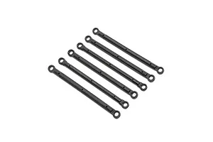 Camber links, front (TUBES charcoal gray-anodized, 7075-T6 aluminum, stronger than titanium) (2) (assembled with rod ends and hollow balls)/ aluminum wrench (1)