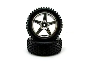 Axial 1.9 Black Rhino Primm Wheels, 12mm Hex, Black, 2pcs
