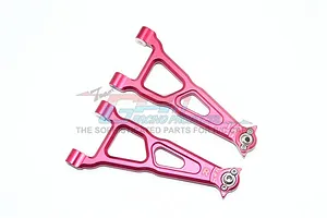 ALUMINUM FRONT UPPER SUSPENSION ARM -2PC SET BR054 - RED