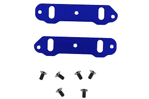 Traxxas 2.2/3.0" Off Road Tyres on Satin Chrome/Red Rims - Glued Wheels 2Pcs