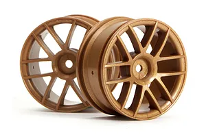 Traxxas 2.2/3.0" Off Road Tyres on Satin Chrome/Red Rims - Glued Wheels 2Pcs