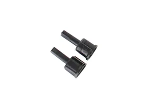 Traxxas 2.2/3.0" Off Road Tyres on Satin Chrome/Red Rims - Glued Wheels 2Pcs
