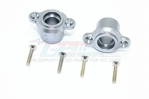 ALUMINUM REAR AXLE ADAPTERS-6PC SET SB022 - GREY SILVER