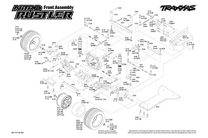 Ruote Posteriori 2.5 Nitro Rustler Con Pneumatici Alias 12mm 2.8 – Traxxas 5572R