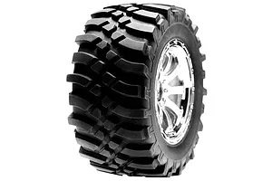 Traxxas 2.2/3.0" Off Road Tyres on Satin Chrome/Red Rims - Glued Wheels 2Pcs