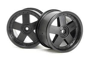 Axial 1.9 Black Rhino Primm Wheels, 12mm Hex, Black, 2pcs