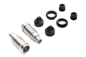 SCX6: Threaded Shock Body, Cap &amp; Collar Set (2)