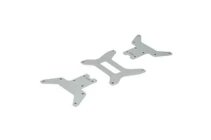 Traxxas 2.2/3.0" Off Road Tyres on Satin Chrome/Red Rims - Glued Wheels 2Pcs