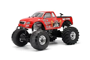 Traxxas 2.2/3.0" Off Road Tyres on Satin Chrome/Red Rims - Glued Wheels 2Pcs