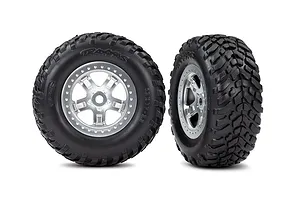 Axial 1.9 Black Rhino Primm Wheels, 12mm Hex, Black, 2pcs