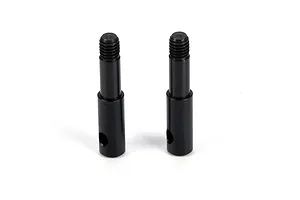 Traxxas 2.2/3.0" Off Road Tyres on Satin Chrome/Red Rims - Glued Wheels 2Pcs