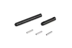 Camber links, front (TUBES charcoal gray-anodized, 7075-T6 aluminum, stronger than titanium) (2) (assembled with rod ends and hollow balls)/ aluminum wrench (1)