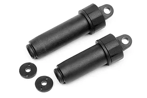 Traxxas 2.2/3.0" Off Road Tyres on Satin Chrome/Red Rims - Glued Wheels 2Pcs