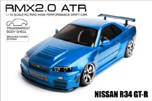 RMX 2.0 ATR Nissan R34 GT-R (clear body) (BRUSHED)