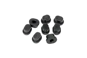 Traxxas 2.2/3.0" Off Road Tyres on Satin Chrome/Red Rims - Glued Wheels 2Pcs