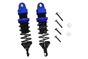 Traxxas 2.2/3.0" Off Road Tyres on Satin Chrome/Red Rims - Glued Wheels 2Pcs