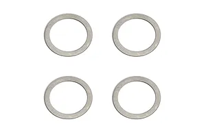 Traxxas 2.2/3.0" Off Road Tyres on Satin Chrome/Red Rims - Glued Wheels 2Pcs