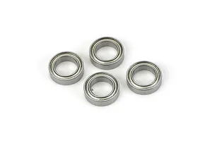 Traxxas 2.2/3.0" Off Road Tyres on Satin Chrome/Red Rims - Glued Wheels 2Pcs
