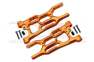 Traxxas 2.2/3.0" Off Road Tyres on Satin Chrome/Red Rims - Glued Wheels 2Pcs