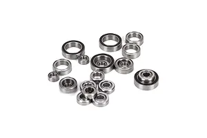 Traxxas 2.2/3.0" Off Road Tyres on Satin Chrome/Red Rims - Glued Wheels 2Pcs