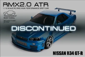 RMX 2.0 ATR Nissan R34 GT-R (clear body) (brushless)