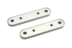 Traxxas 2.2/3.0" Off Road Tyres on Satin Chrome/Red Rims - Glued Wheels 2Pcs