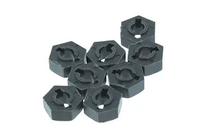 Axial 1.9 Black Rhino Primm Wheels, 12mm Hex, Black, 2pcs