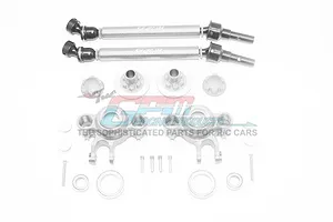 ALUMINUM UPGRADE SET (CVD, FRONT/REAR KNUCKLE ARMS, WHEEL HEX CLAW+WHEEL LOCK) -26PC SET					
 ER100 - SILVER