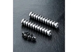 Axial 1.9 Black Rhino Primm Wheels, 12mm Hex, Black, 2pcs