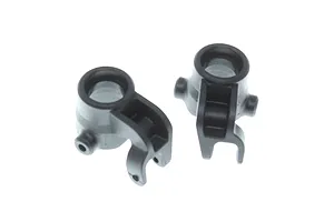 Traxxas 2.2/3.0" Off Road Tyres on Satin Chrome/Red Rims - Glued Wheels 2Pcs