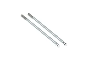 Traxxas 2.2/3.0" Off Road Tyres on Satin Chrome/Red Rims - Glued Wheels 2Pcs
