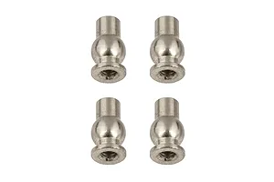 Traxxas 2.2/3.0" Off Road Tyres on Satin Chrome/Red Rims - Glued Wheels 2Pcs